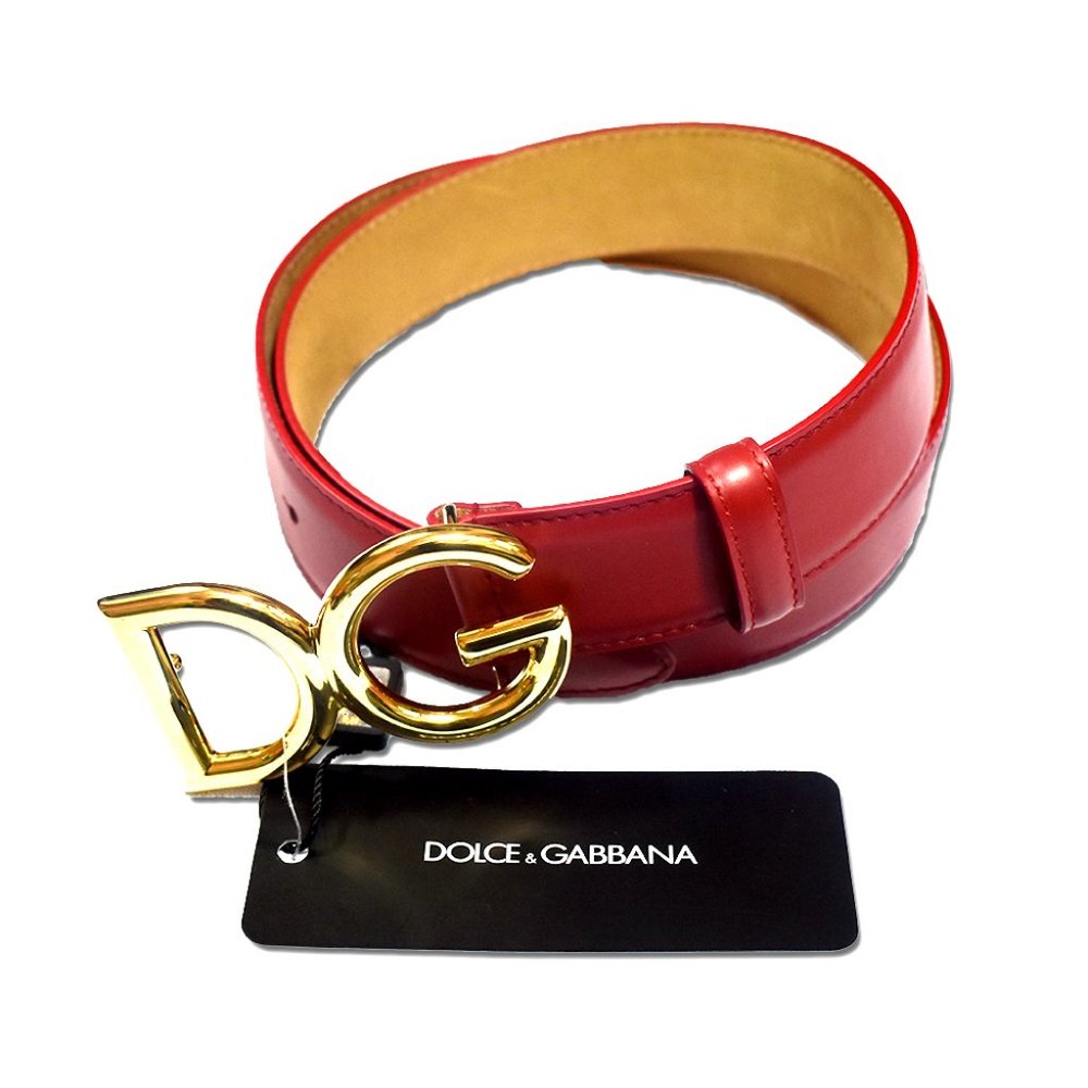 Dolce & Gabbana Red Leather belt for women